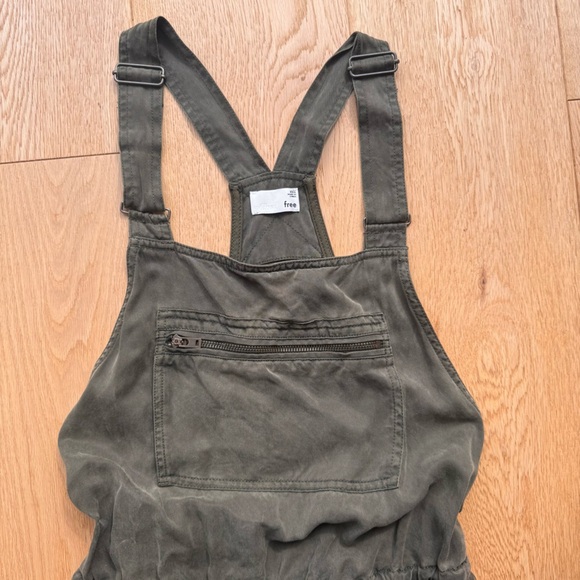Aritzia Wilfred Free OLIVE Green Lyocell Valletta‎ Overalls Jumpsuit XXS - Picture 8 of 17